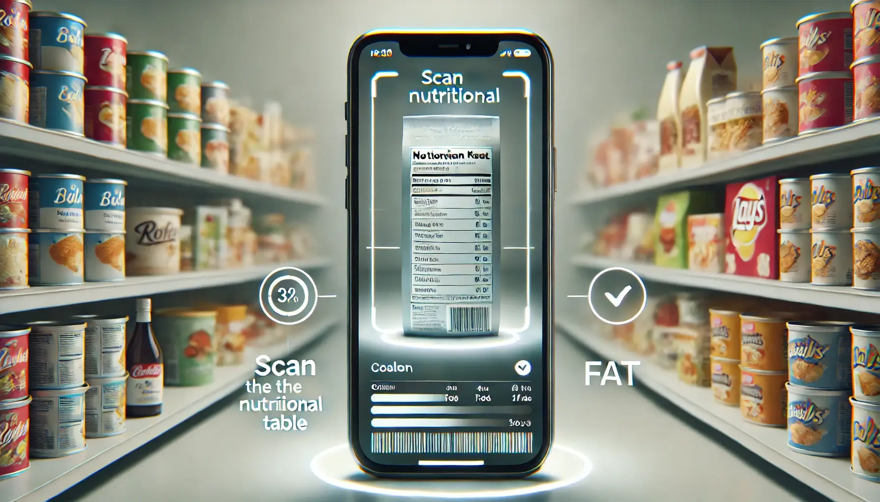 Scanare eticheta nutritionala